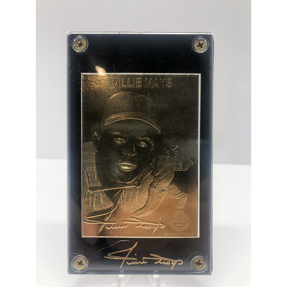 Willie Mays 24 Karat Gold Card Limited #9950 Giants
